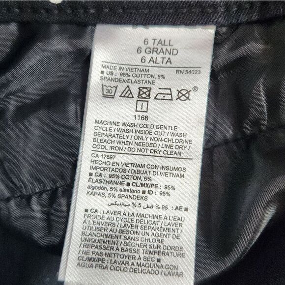 ☔️💜Old Navy Black w/White Polka Dot Pixie Pants Size 6 Tall - Picture 13 of 13